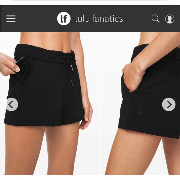 lululemon athletica Pants - Lululemon On the Fly Mid Rise Short 2.5" Sz 8 Regular Black Neutral Swift 8023